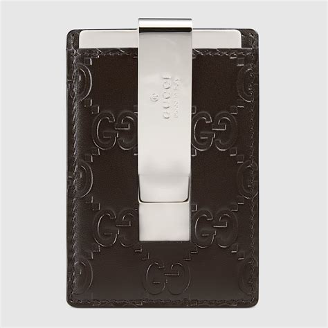 gucci leather binder|gucci money clip black leather.